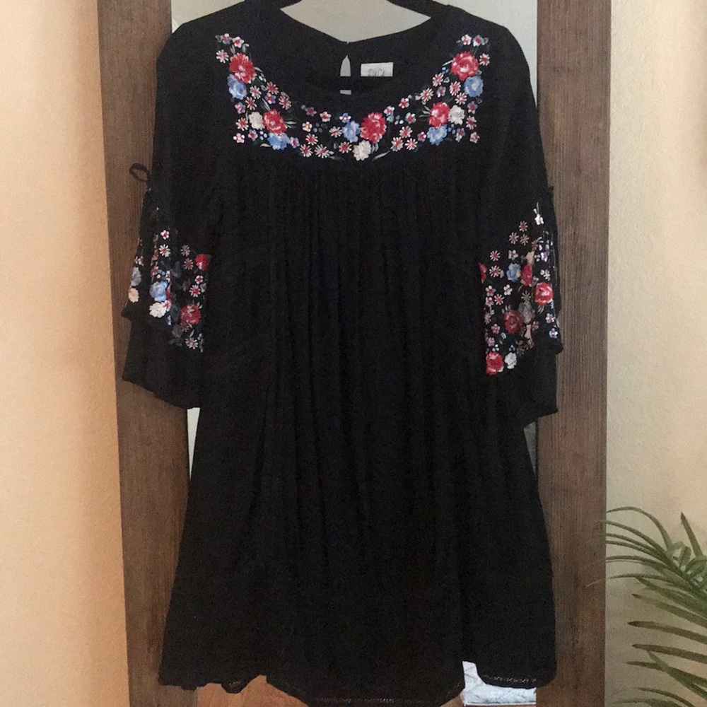 UO folklore black dress